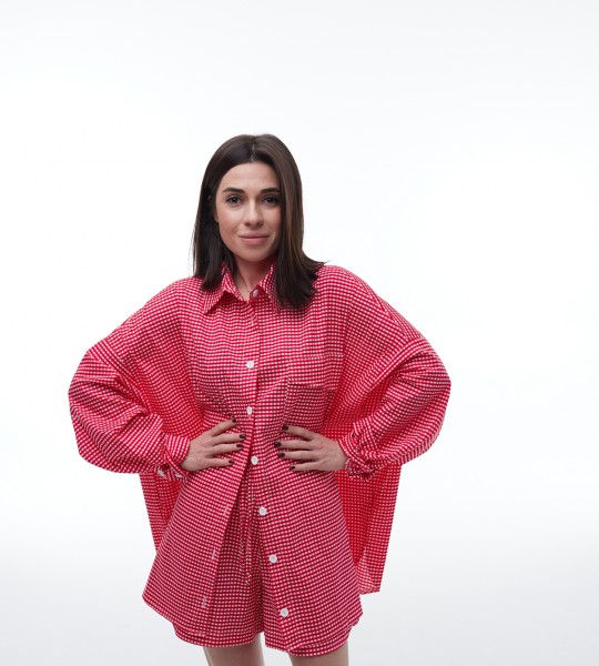 Костюм червоний у клітинку | Showroom By Nona — зображення 6